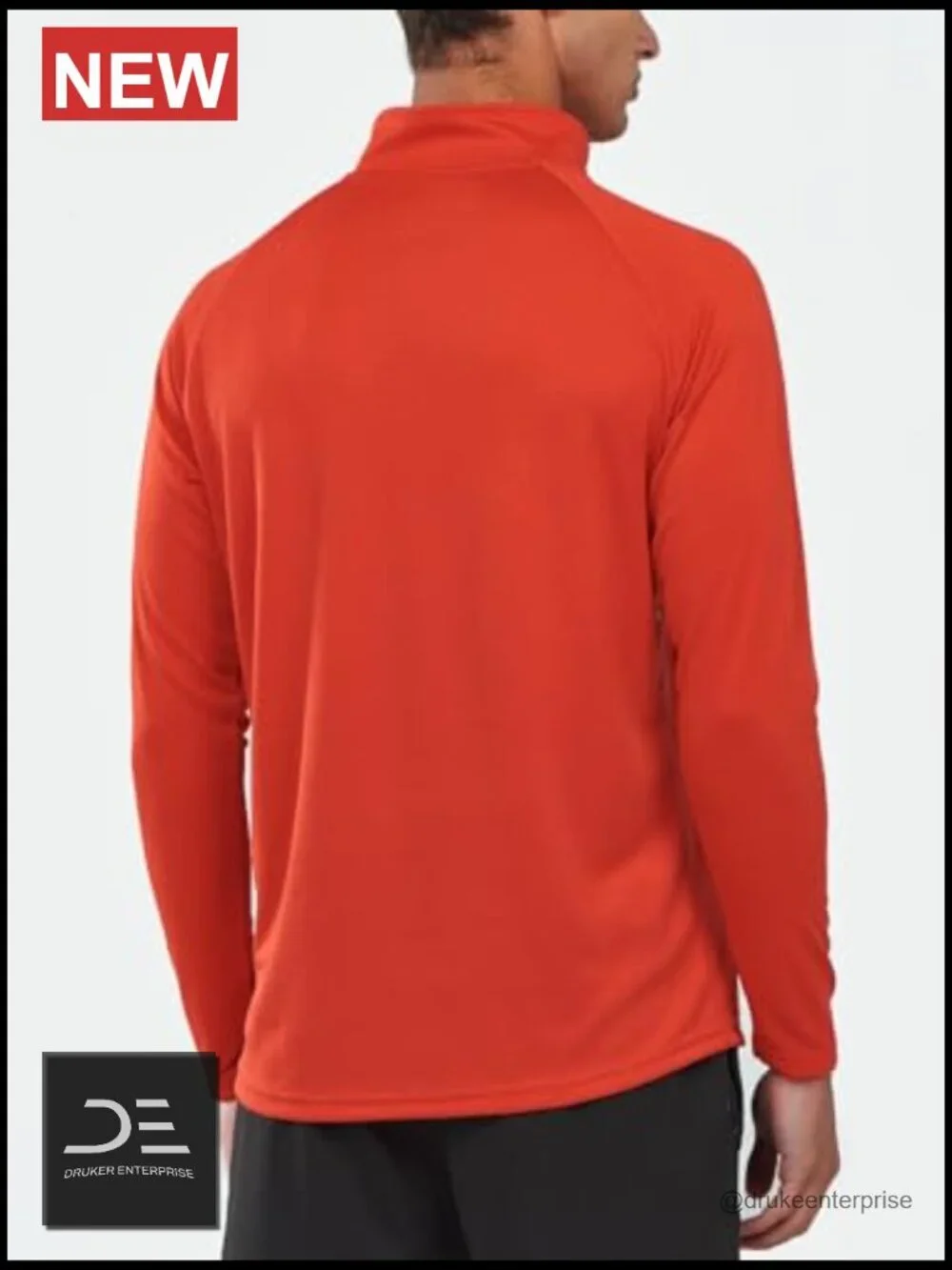 Men's Quick Dry Lightweight Quarter Zip Pullover Athletic Running Golf